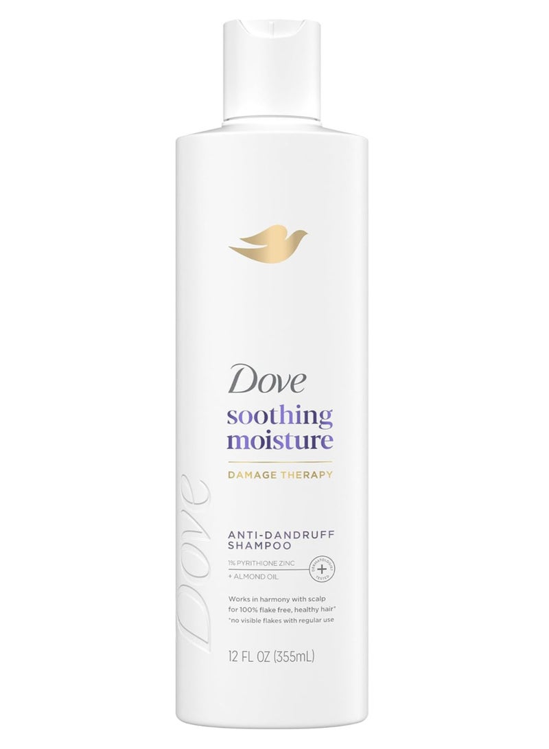 Dove anti dandruff shampoo, soothing moisture shampoo, scalp care shampoo, dandruff control shampoo, dry scalp shampoo, anti dandruff 355ml - Image 1